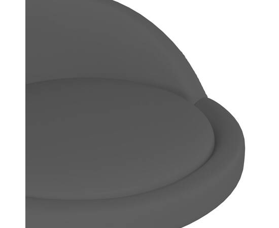 Scaune de bar, 2 buc., negru, piele ecologică, 8 image