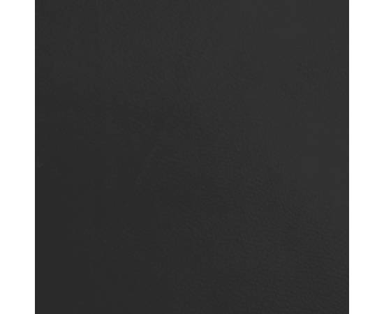 Scaun de bar, negru, oțel cromat și piele ecologică, 3 image