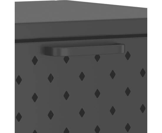 Masă consolă, negru, 72x35x75 cm, oțel, 7 image
