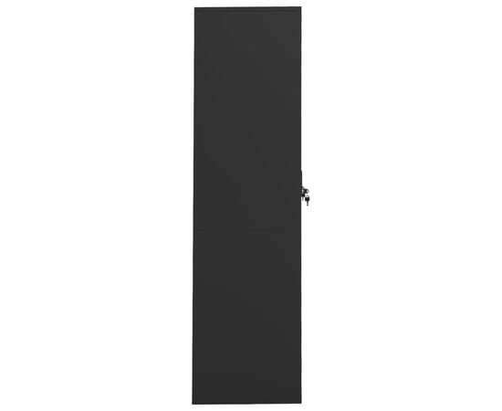 Șifonier, antracit, 80x50x180 cm, oțel, 4 image