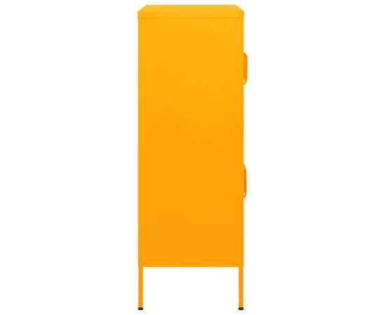 Dulap de depozitare, galben muștar, 80x35x101,5 cm, oțel, 5 image