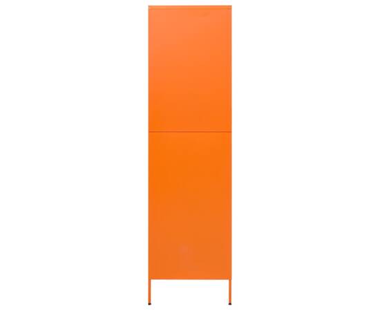 Șifonier, portocaliu, 90x50x180 cm oțel, 5 image