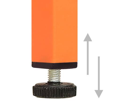 Șifonier, portocaliu, 90x50x180 cm oțel, 9 image
