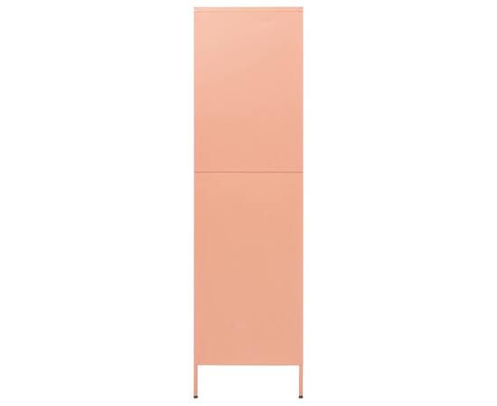 Șifonier, roz, 90x50x180 cm, oțel, 5 image