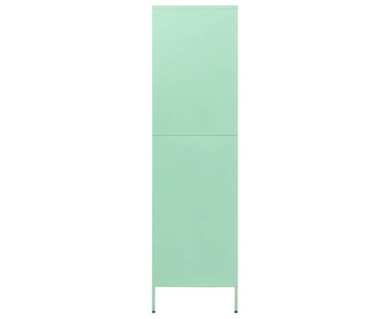 Șifonier, verde mentă, 90x50x180 cm, oțel, 5 image