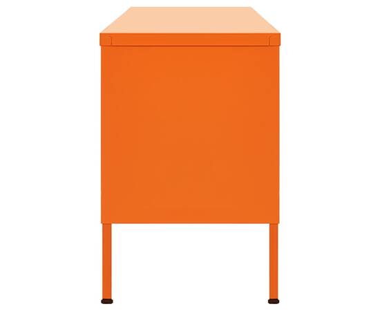 Comodă tv, portocaliu, 105x35x50 cm, oțel, 5 image