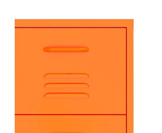 Dulap cu sertare, portocaliu, 80x35x101,5 cm, oțel, 8 image