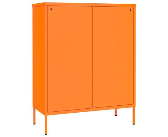 Dulap cu sertare, portocaliu, 80x35x101,5 cm, oțel, 6 image
