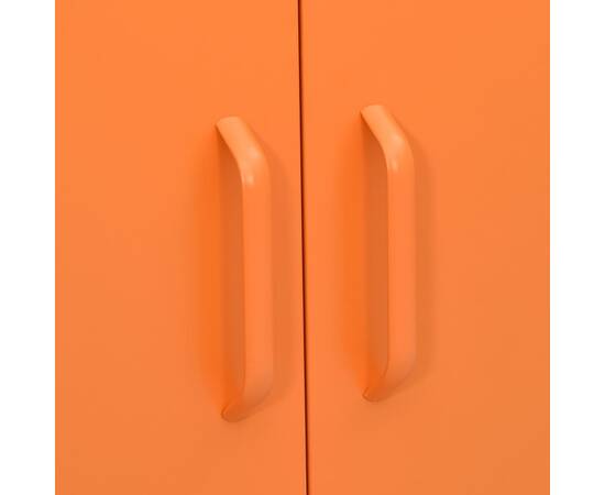 Dulap de depozitare, portocaliu, 80x35x101,5 cm, oțel, 4 image