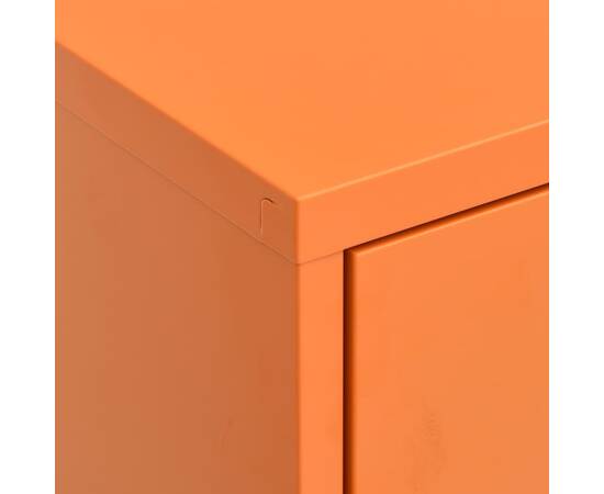 Dulap de depozitare, portocaliu, 80x35x101,5 cm, oțel, 2 image