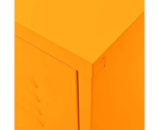 Dulap tv, galben muștar, 105x35x50 cm, oțel, 4 image
