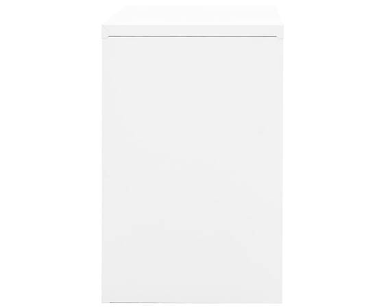 Fișet, alb, 90x46x72,5 cm, oțel, 4 image