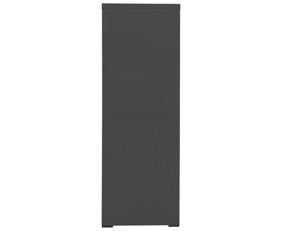 Fișet, negru, 90x46x134 cm, oțel, 4 image