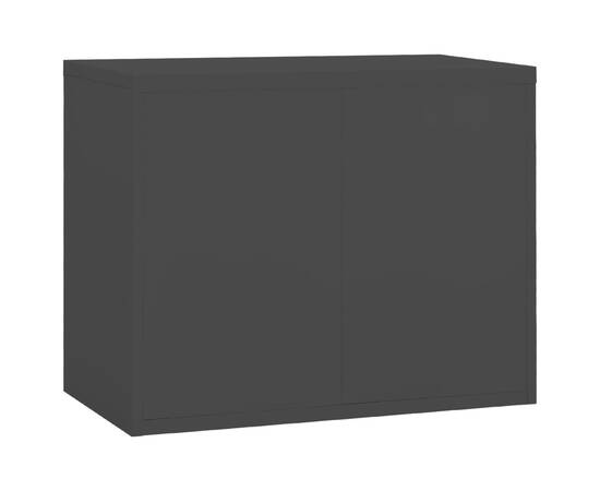 Fișet, negru, 90x46x72,5 cm, oțel, 5 image