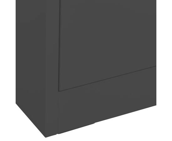 Fișet, negru, 90x46x72,5 cm, oțel, 7 image