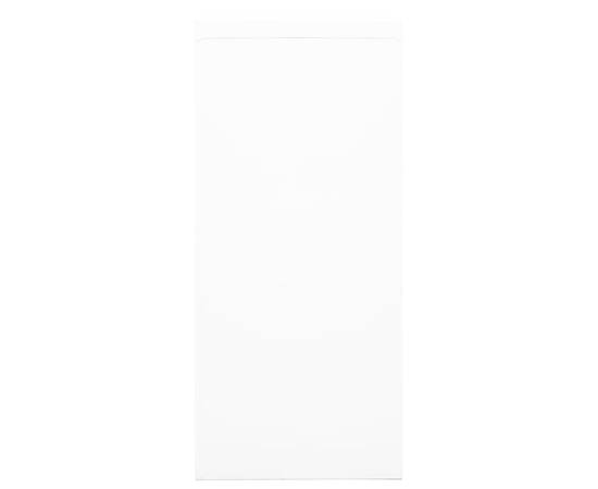 Dulap cu ușă glisantă, alb, 90x40x90 cm, oțel, 5 image