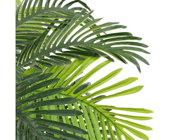 Plantă artificială palmier cycas cu ghiveci, verde, 90 cm, 4 image