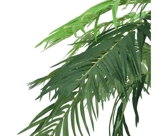 Plantă artificială palmier phoenix cu ghiveci, verde, 305 cm, 3 image