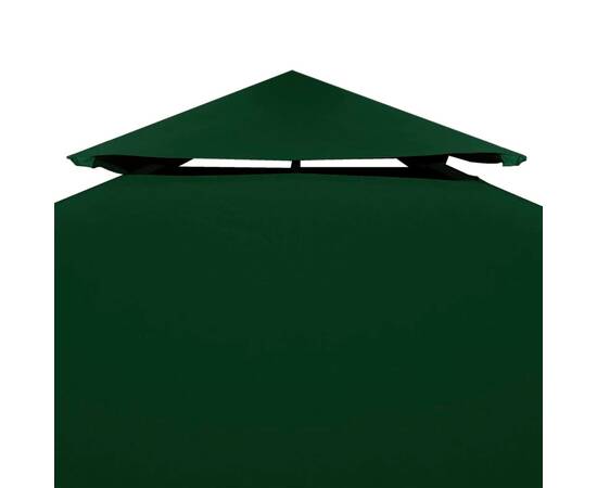 Copertină de rezervă acoperiș pavilion, verde, 3x4 m, 310 g/m², 5 image