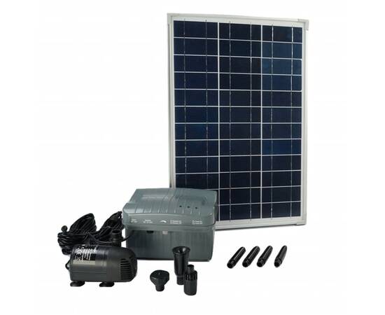 Ubbink set solarmax 1000 cu panou solar, pompă și baterie 1351182