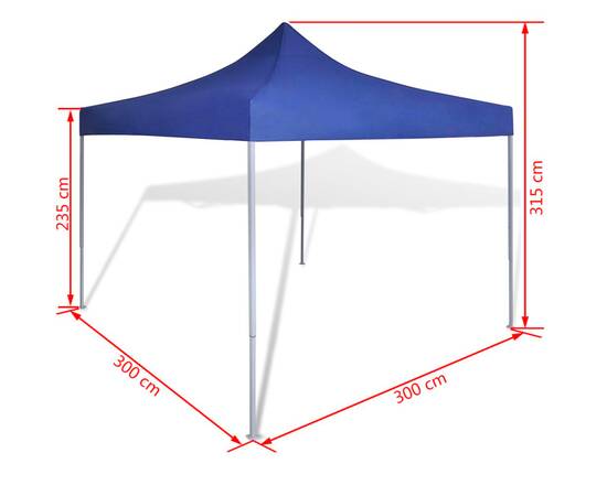 41465  blue foldable tent 3 x 3 m, 9 image
