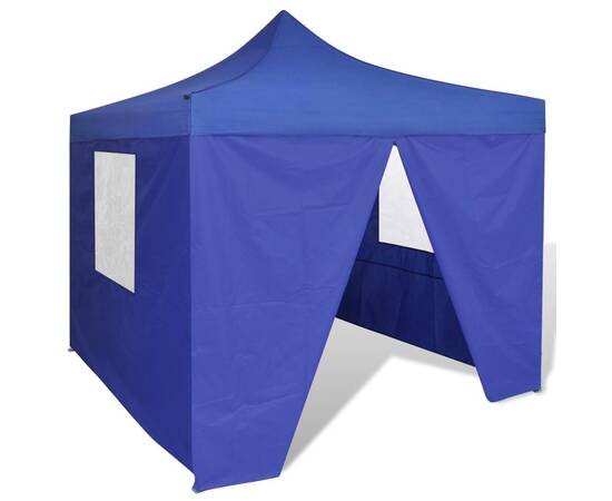 41466  blue foldable tent 3 x 3 m with 4 walls