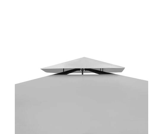 Pavilion cu acoperiș, alb-crem, 3 x 4 m, 3 image