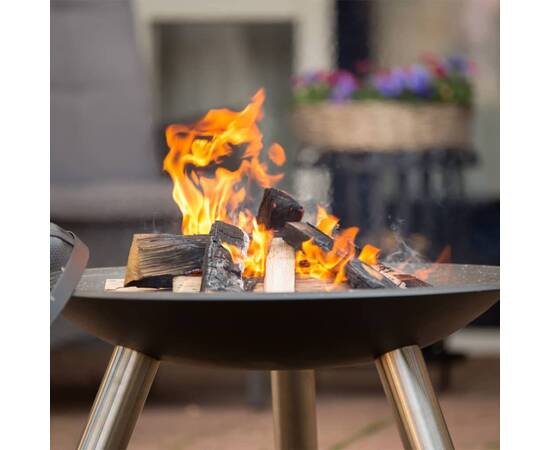 Redfire vatră de foc chicago, negru, 75 cm, oțel, 85013, 6 image