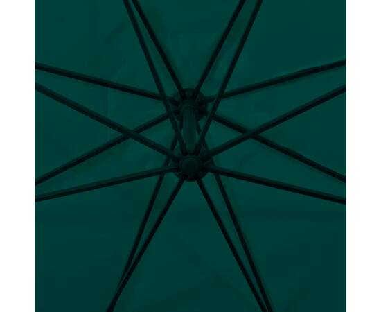 Umbrelă de soare suspendată 3,5 m, verde, 2 image