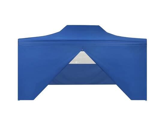 42512  foldable tent pop-up with 4 side walls 3x4,5 m blue, 4 image