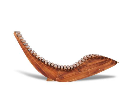 Balansoar șezlong din lemn de acacia, 2 image