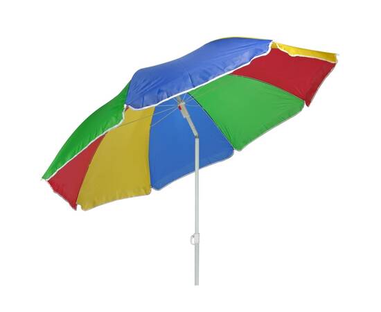 Hi umbrelă de soare de plajă, multicolor, 150 cm