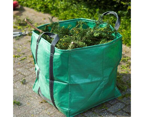 Nature sac de deșeuri pentru grădină, verde, 148 l, pătrat