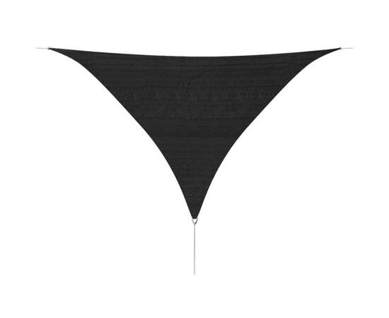 Pânză parasolar din hdpe triunghiulară 5 x 5 x 5 m, antracit