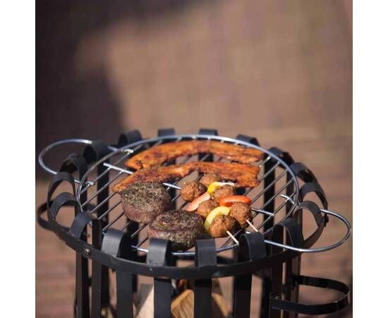 Redfire coș pentru foc dallas, negru, oțel, 5 image