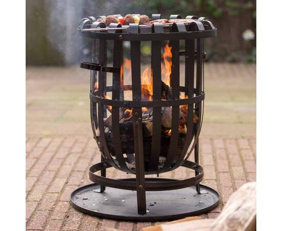 Redfire coș pentru foc dallas, negru, oțel, 6 image