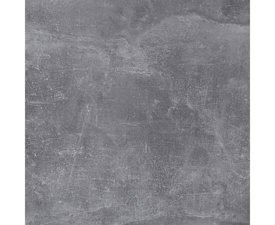 Fmd birou cu 1 sertar, gri beton și alb, 123 x 50 x 76,5 cm, 5 image