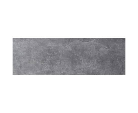 Fmd măsuță de cafea mobilă, gri beton & alb extralucios, 70x70x35,5 cm, 5 image