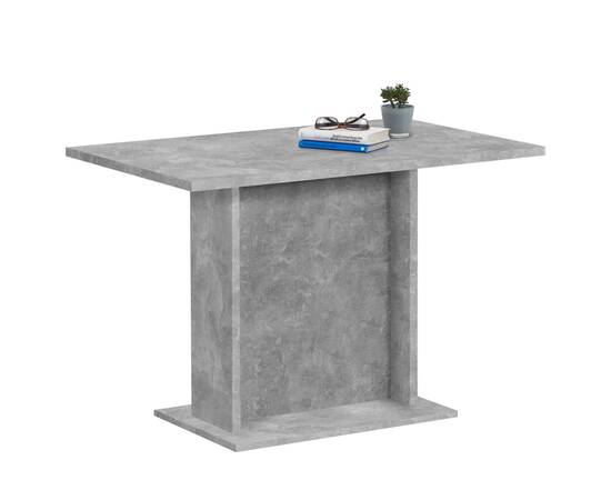 Fmd masă de bucătărie, gri beton, 110 cm