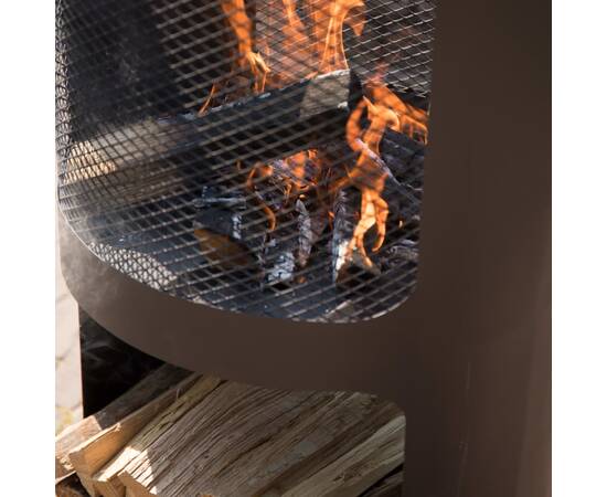 Redfire vatră de foc buffalo, negru mat, 44 x 90 cm, oțel, 4 image