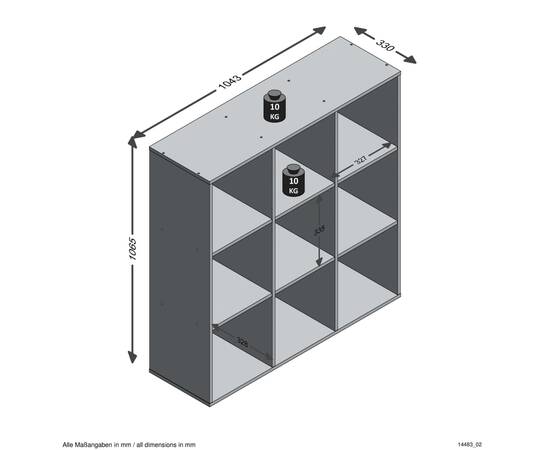 Fmd raft vertical cu 9 compartimente, stil învechit, 5 image