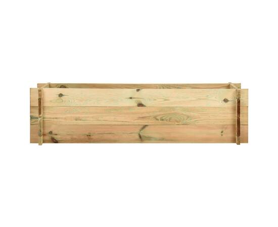 Strat înălțat legume grădină, 120 cm, lemn de pin tratat, 2 image