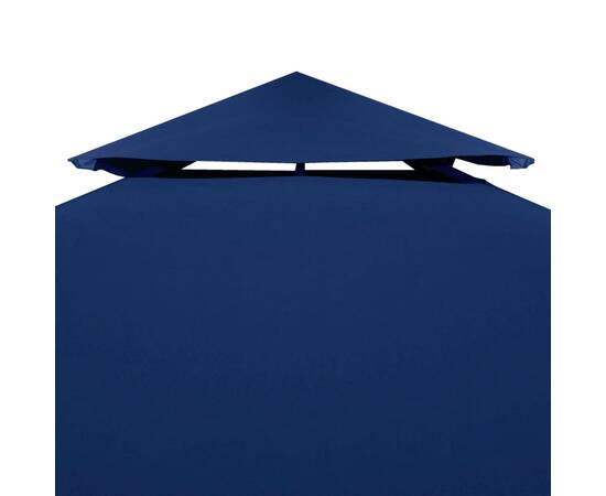 Acoperiș de pavilion, 2 niveluri, albastru, 4x3 m, 310 g/m², 5 image