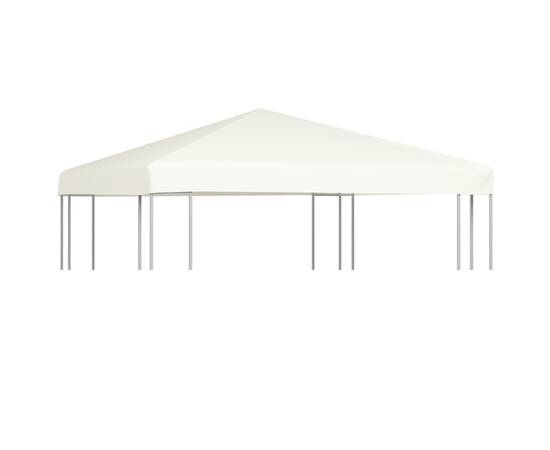 Acoperiș de pavilion, 310 g/m², alb crem, 3 x 3 m