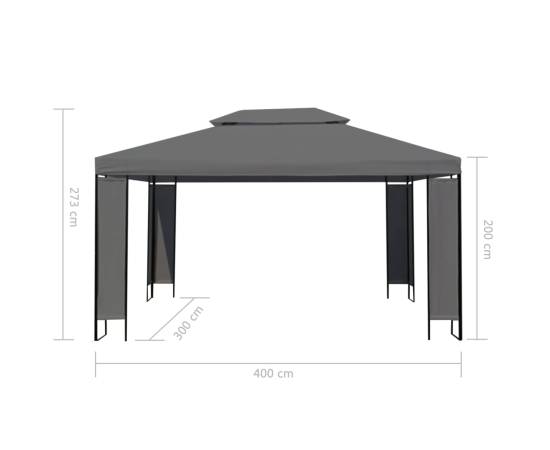 Pavilion, antracit, 300 x 400 cm, 5 image