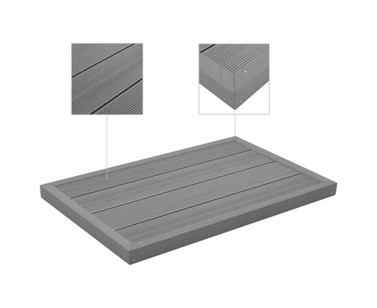 Element de podea pentru duș solar sau scară piscină, wpc, 3 image