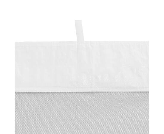 Perete lateral cort petrecere, 2 buc., alb, plasă, 3 image