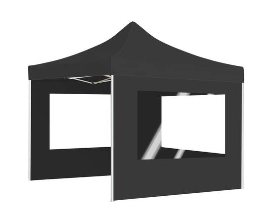 Cort de petrecere pliabil cu pereți, antracit, 3x3 m, aluminiu, 5 image