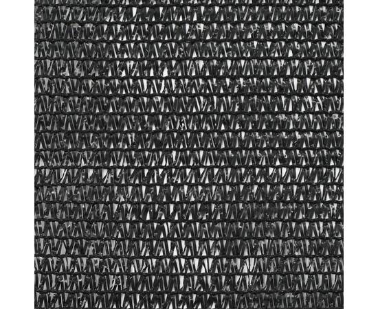 Plasă teren de tenis, negru, 1,2x50 m, hdpe, 2 image