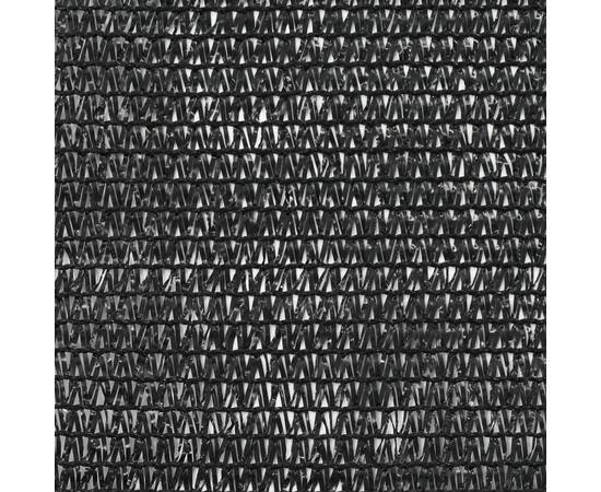 Plasă teren de tenis, negru, 1x50 m, hdpe, 2 image